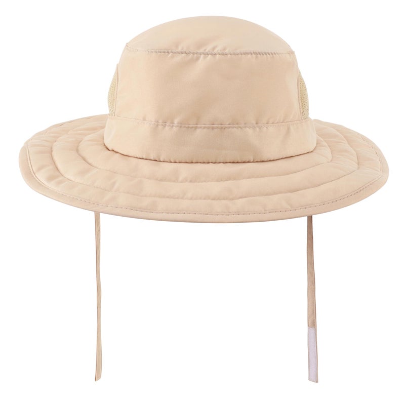 Connectyle Kids UPF 50+ Bucket Sun Hat UV Sun Protection Hats Wide Brim Summer Beach Hat Light Khaki - Image 2